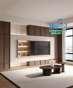 Tủ vách trang trí phòng khách