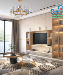 Tủ vách trang trí phòng khách