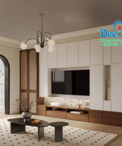 Tủ vách trang trí phòng khách