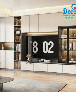 Tủ vách trang trí phòng khách