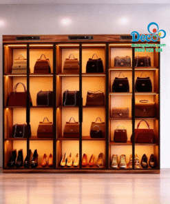 Tủ trưng bày và chăm sóc giày hiệu và túi xách tay hàng hiệu Luxury TTLX04