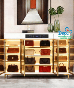 Tủ trưng bày và chăm sóc túi xách tay hàng hiệu riêng biệt