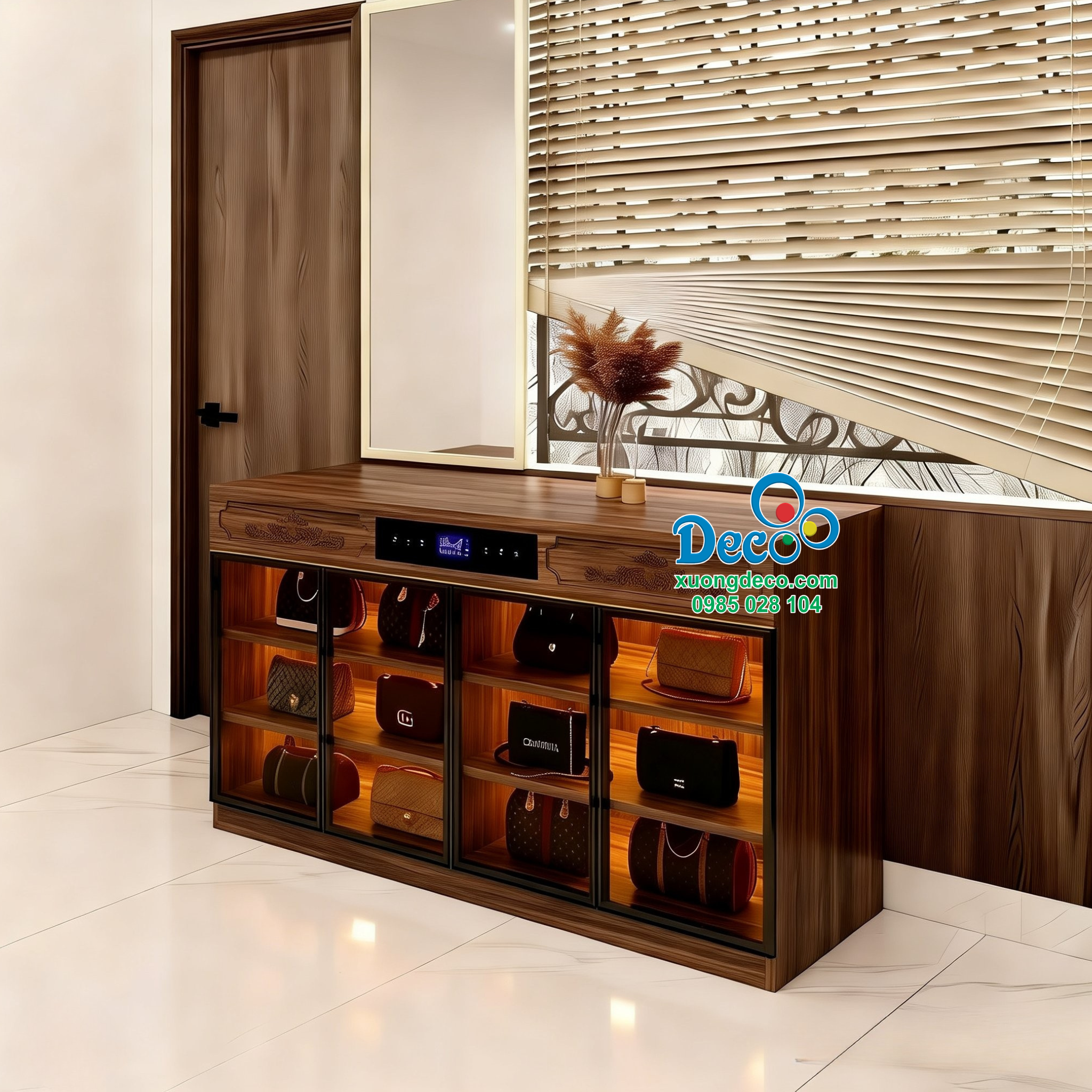 Tủ trưng bày và chăm sóc đặc biệt dành riêng cho túi xách tay hàng hiệu