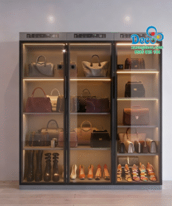 Tủ trưng bày và chăm sóc giày hiệu và túi xách tay hàng hiệu Luxry TTLX03
