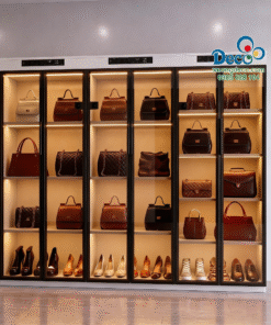 Tủ trưng bày và chăm sóc giày hiệu và túi xách tay hàng hiệu Luxury TTLX05