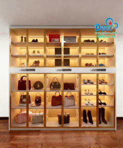 Tủ trưng bày và chăm sóc giày hiệu và túi xách tay hàng hiệu Luxury TTLX13