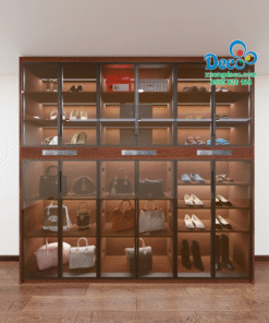 Tủ trưng bày và chăm sóc giày hiệu và túi xách tay hàng hiệu Luxury TTLX15