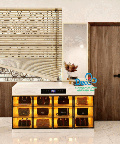 Tủ trưng bày và chăm sóc giày hiệu và túi xách tay hàng hiệu Luxury TTLX17