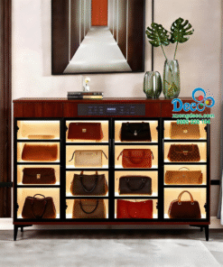 Tủ trưng bày và chăm sóc giày hiệu và túi xách tay hàng hiệu Luxury TTLX19