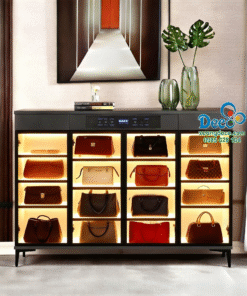 Tủ trưng bày và chăm sóc giày hiệu và túi xách tay hàng hiệu Luxury TTLX25