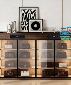 Tủ trưng bày và chăm sóc giày hiệu và túi xách tay hàng hiệu Luxury TTLX27