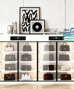 Tủ trưng bày và chăm sóc giày hiệu và túi xách tay hàng hiệu Luxury TTLX28