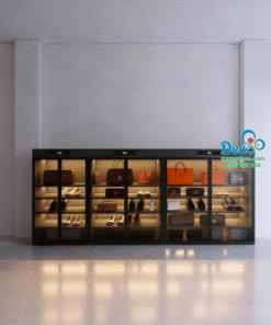 Tủ trưng bày và chăm sóc giày hiệu và túi xách tay hàng hiệu Luxury TTLX29