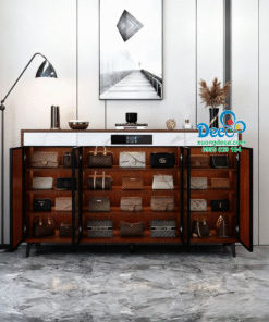 Tủ trưng bày và chăm sóc túi hàng hiệu cánh kính kết hợp đèn led sang trọng