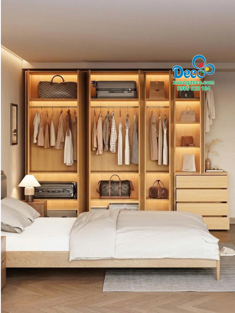 Khoang chứa bên trong tủ quần áo DTA119