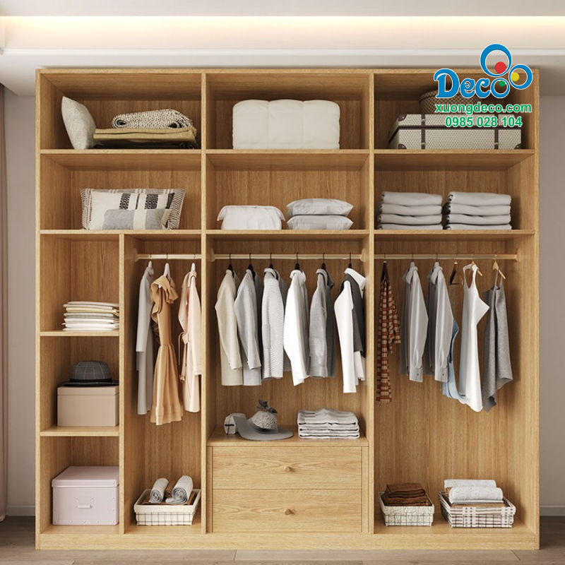Khoang chứa bên trong tủ quần áo