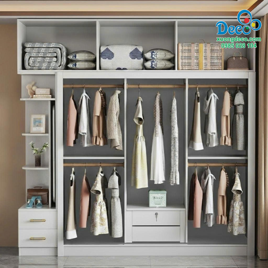 Khoang chứa bên trong tủ quần áo DTA121