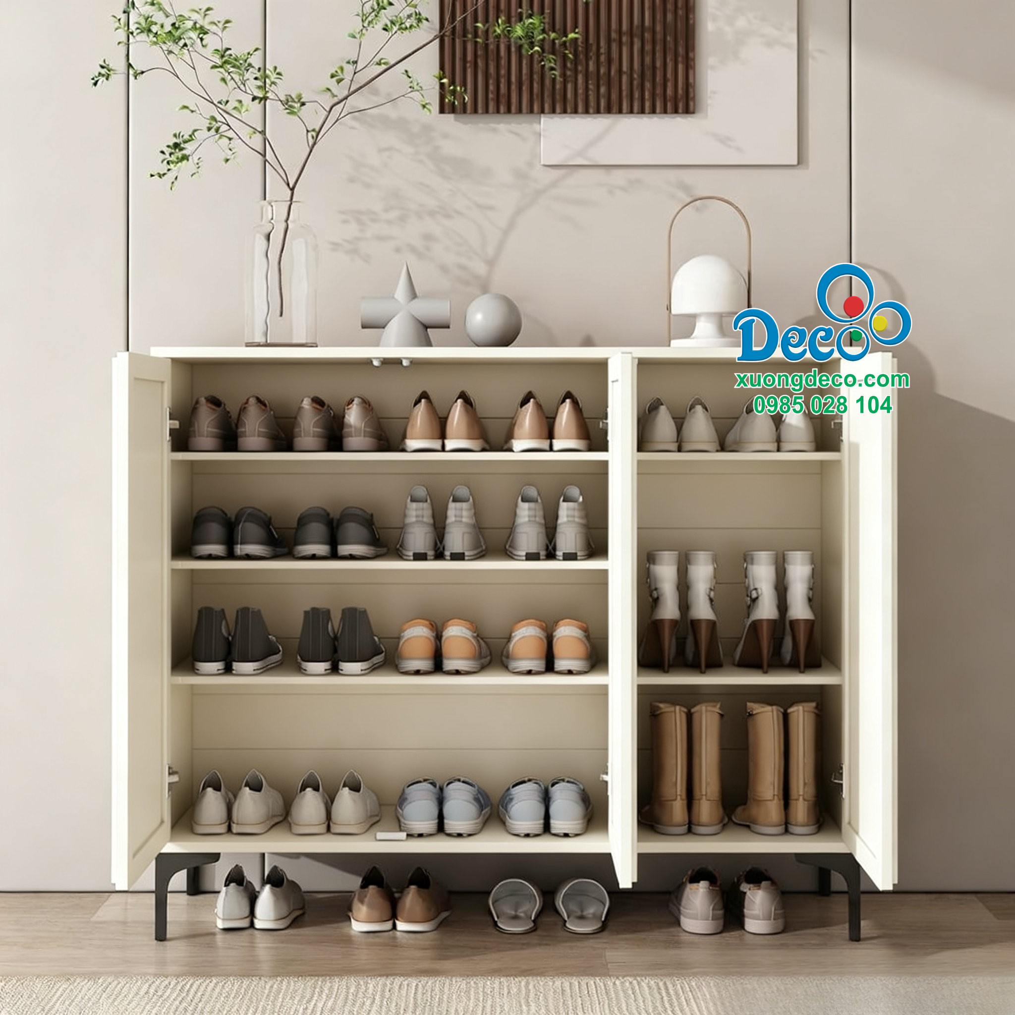 Thiết kế bên trong tủ giày