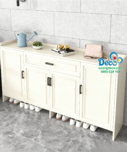 Tủ giày màu trắng hiện đại