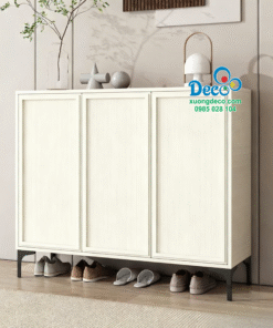 Tủ giày màu trắng hiện đại
