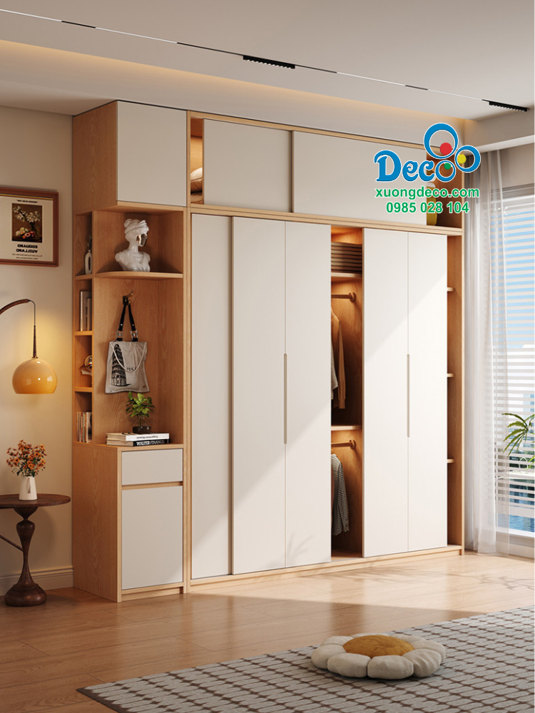 Tủ quần áo cánh gỗ cửa lùa