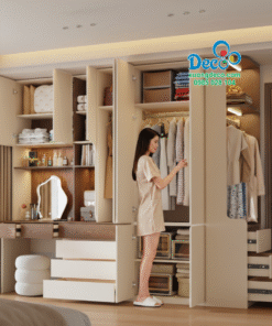 Tủ quần áo cánh gỗ hiện đại