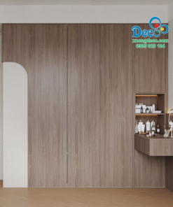 Tủ quần áo cánh gỗ hiện đại