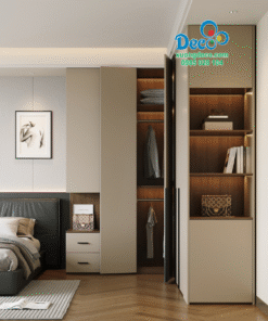 Tủ quần áo cánh gỗ hiện đại