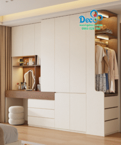 Tủ quần áo cánh gỗ kịch trần