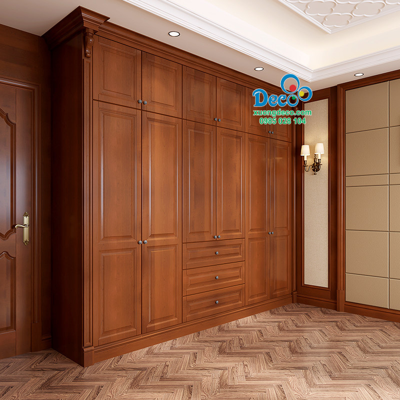 Tủ quần áo cánh gỗ sang trọng
