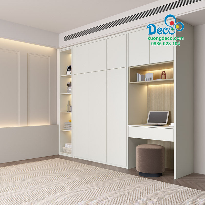 Tủ quần áo cánh gỗ thiết kế hiện đại