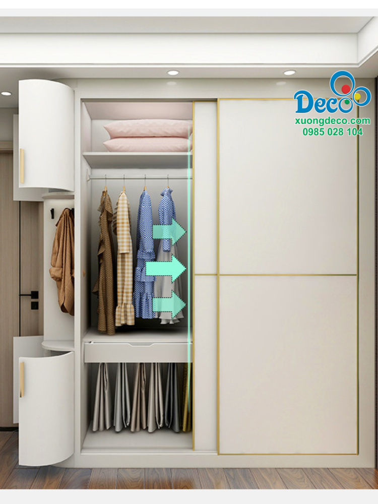 Tủ quần áo cửa lùa DTA104
