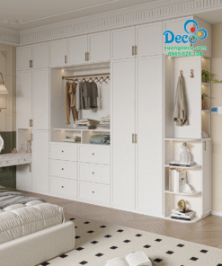 Tủ quần áo kết hợp bàn trang điểm tiện lợi