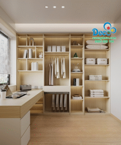 Tủ quần áo tích hợp bàn làm việc