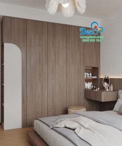 Tủ quần áo tích hợp bàn trang điểm tiện lợi