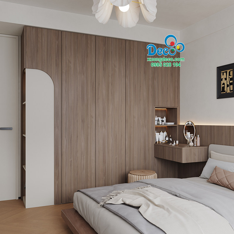 Tủ quần áo tích hợp bàn trang điểm tiện lợi