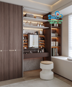 Tủ quần áo tích hợp bàn trang điểm tiện lợi