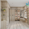 Tổng thể thiết kế phòng thay đồ Deco PTD82