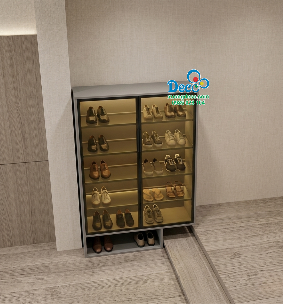 Tủ giày cánh kính Deco DTG171