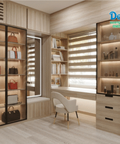 Tủ trưng bày túi xách phòng thay đồ cao cấp