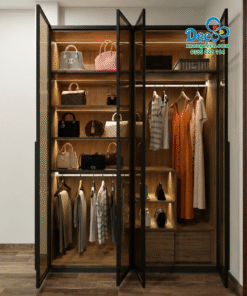 Thiết kế tủ quần áo cánh kính hiện đại