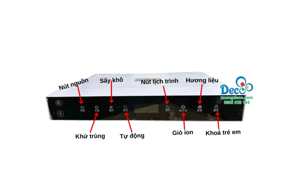 Hệ thống máy sấy tự động thông minh trong tủ nhôm kính vô cực