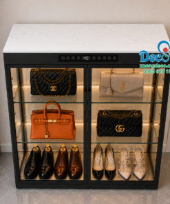 Tủ nhôm kính 4 bề sang trọng tạo dấu ấn riêng cho gia chủ