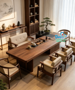 Bàn họp kết hợp bàn trà cao cấp Deco BHBT06