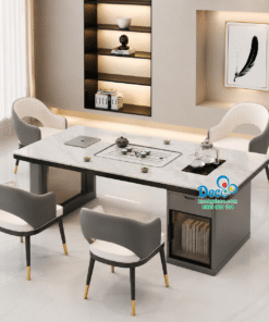 Bàn họp kết hợp bàn trà đá marble