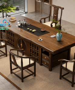 Bàn họp kết hợp bàn trà nội thất phòng lãnh đạo