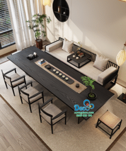 Bàn họp kết hợp bàn trà thiết kế riêng cho sếp