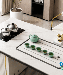 Bàn họp kết hợp bàn trà tích hợp bếp trà cao cấp