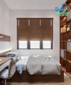 Giường ngủ cạnh cửa sổ tối ưu ánh sáng phòng 12m² CBP69