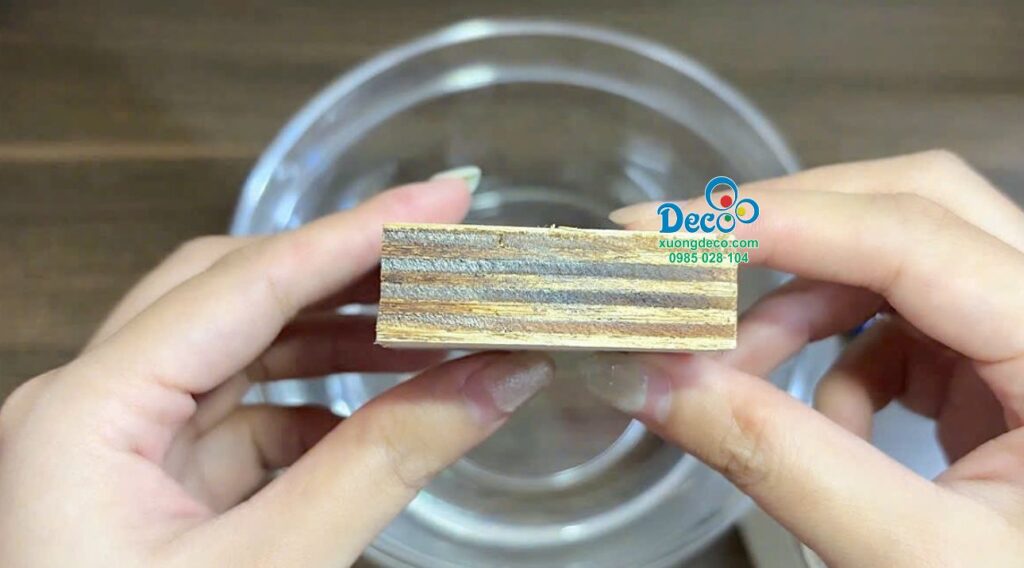 Mẫu thực tế gỗ plywood tại Deco
